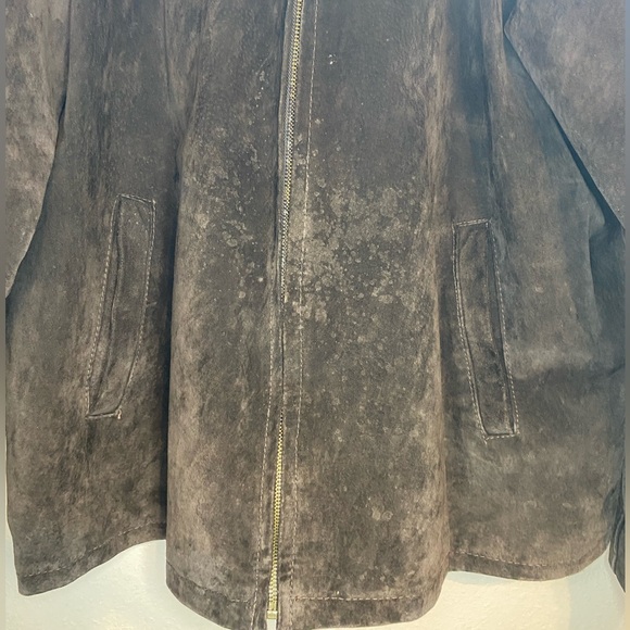 Rare Vintage Red Ranch 100% Genuine Leather Jacket Large Men’s Zip Up Pre owned - Picture 5 of 10